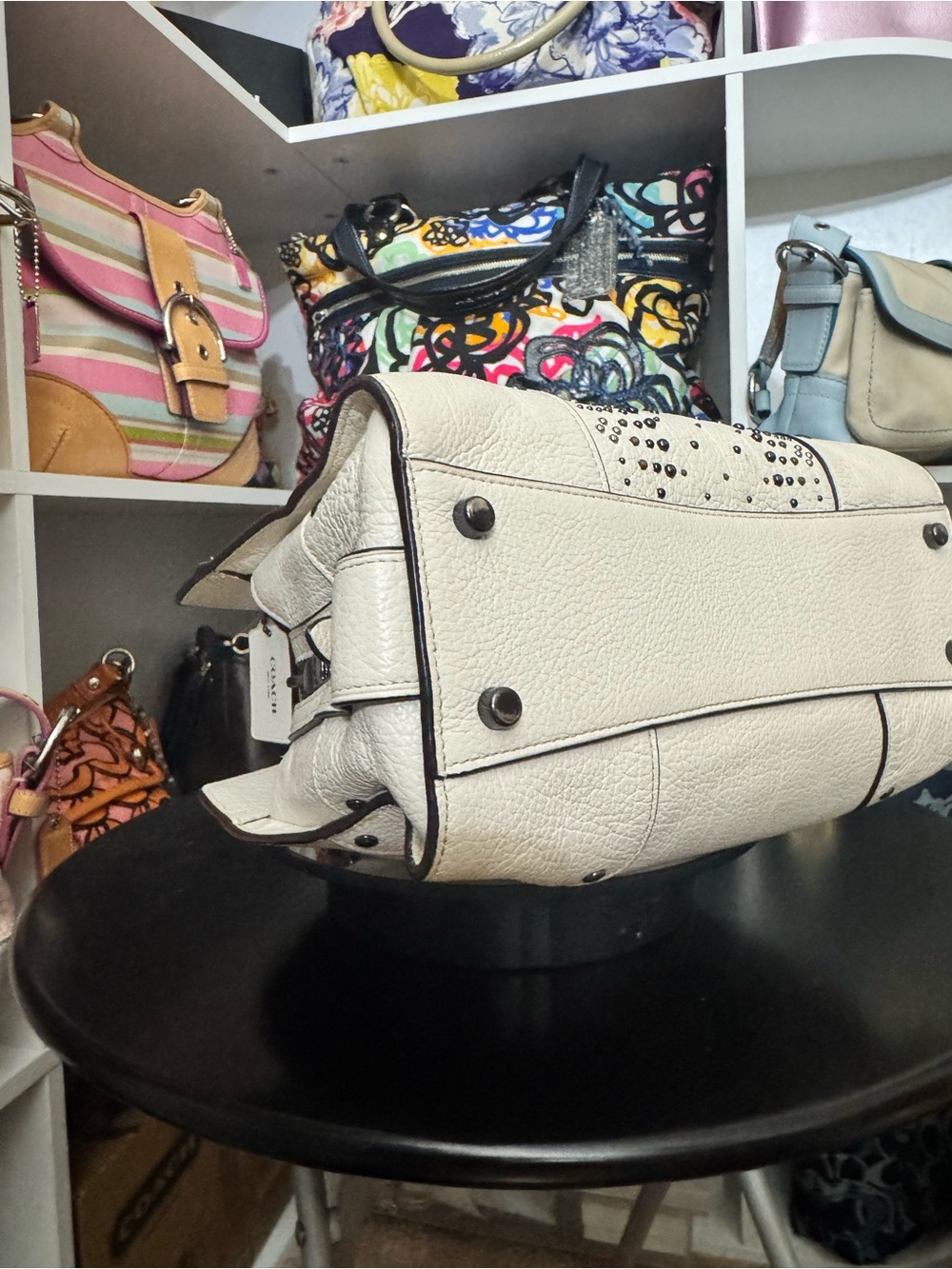 Coach Mercer 24 Satchel with Bandana Rivets - Picture 8 of 12